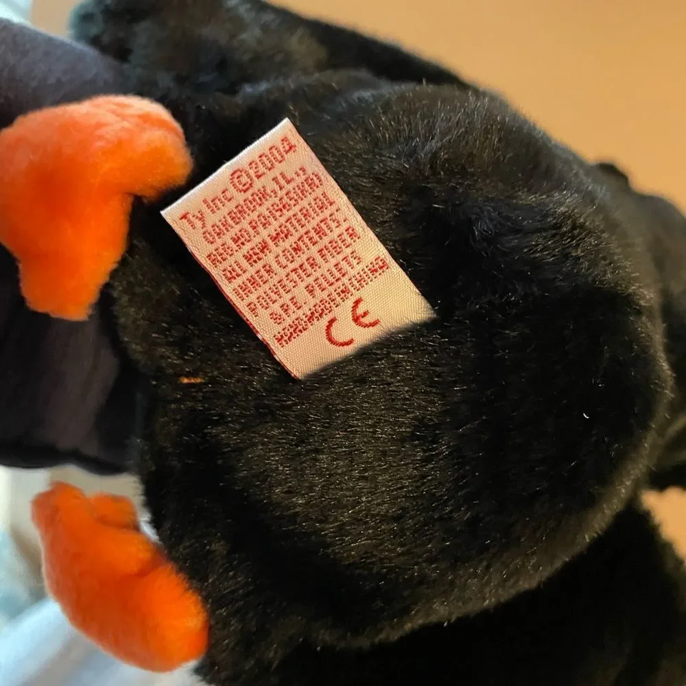 TY Vintage BIG Bat and Turkey Plush Set